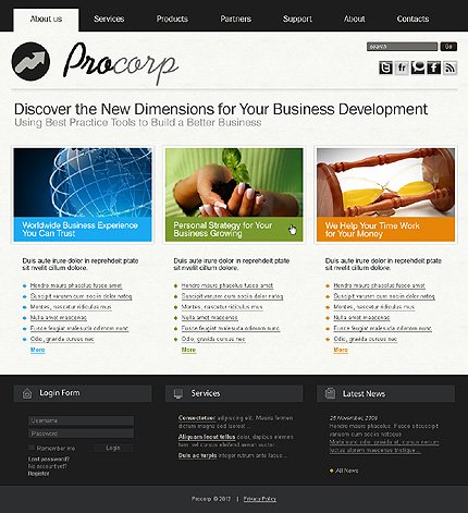 White & Black Consulting Joomla Template by Svelte TMT