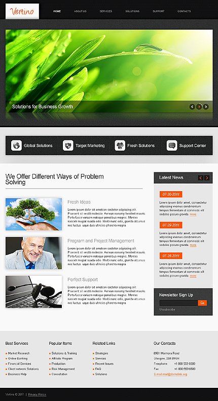 White & Black Business Joomla Theme by Svelte TMT
