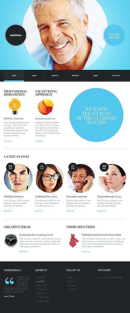 White & Black Marketing Agency Joomla Template by Cowboy TMT