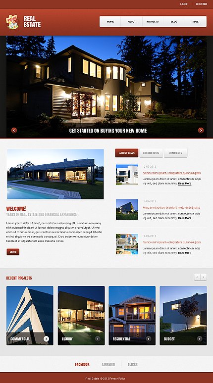 White & Black Real Estate Agency Joomla Template by Astra TMT
