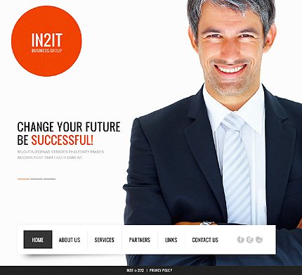 White & Black Financial Advisor Joomla Template by Delta TMT