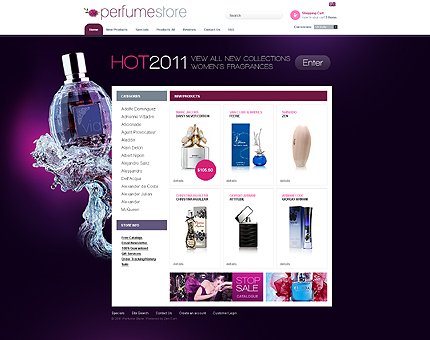 White & Black Cosmetics Store Zen Cart Template by Delta Zen Cart  TMT