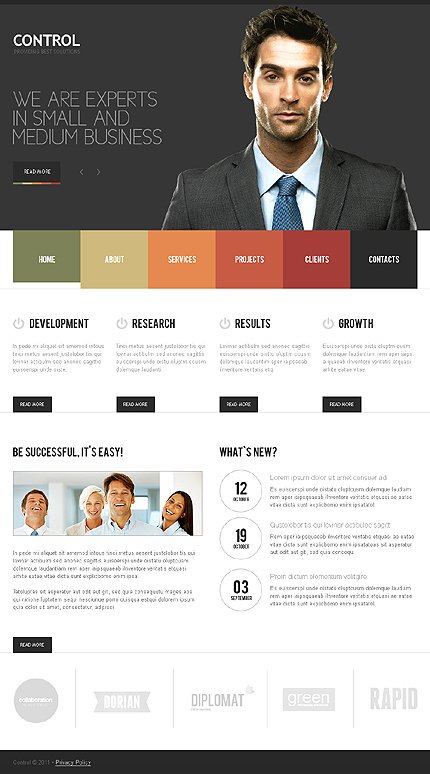 White & Black Business Joomla Theme by Cowboy TMT