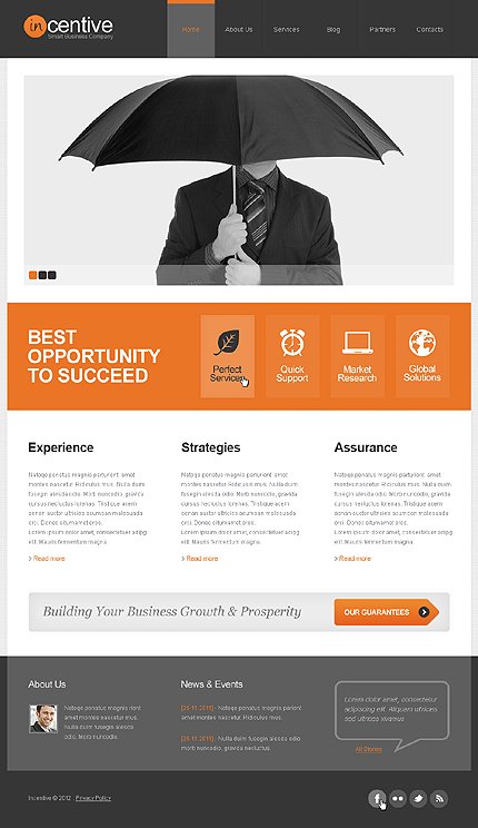 White & Black Business Joomla Theme by Svelte TMT