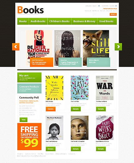 White Book Store Magento Theme by Mercury TMT