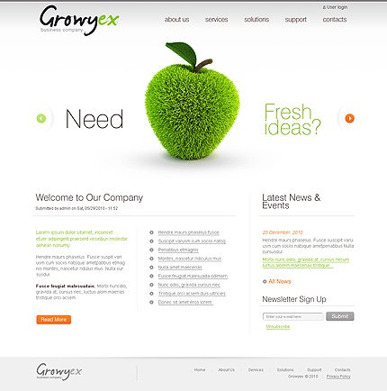 White Business Drupal Template by Svelte TMT