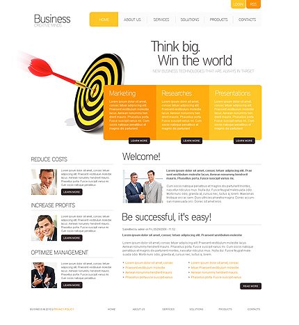 White Business Drupal Template by Hugo TMT