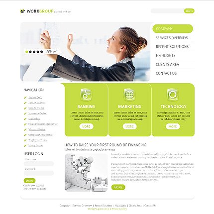White Business Drupal Template by Astra TMT