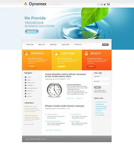 White Business Drupal Template by Delta TMT