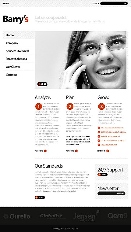 White Business Drupal Template by Astra TMT