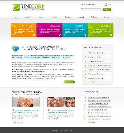 White Business Drupal Template by Svelte TMT