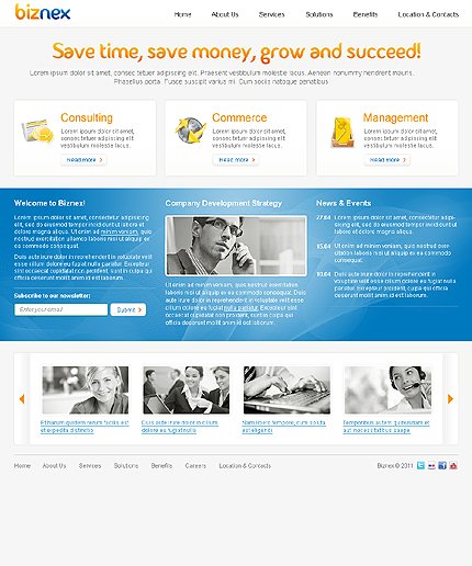 White Business Joomla Theme by MariArti TMT