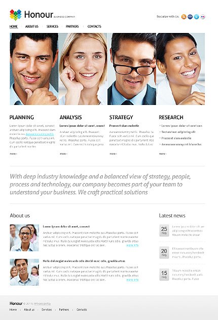 White Business Joomla Theme by Di TMT