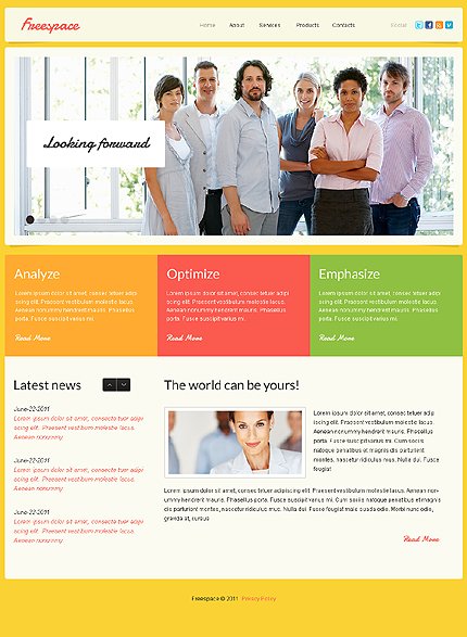 White Business Joomla Theme by Hugo TMT