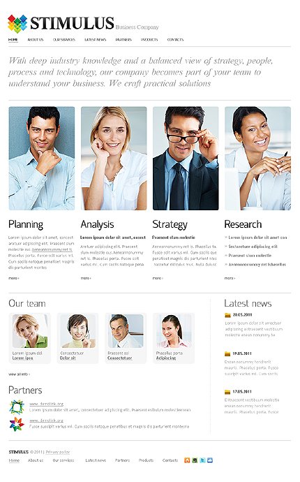 White Business Joomla Theme by Di TMT
