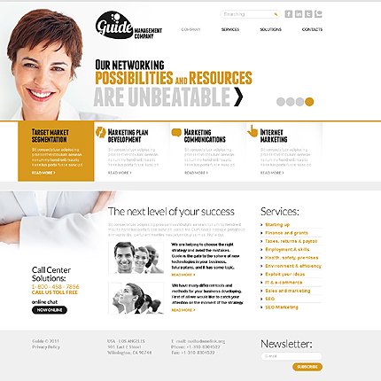 White Business Joomla Theme by Glenn TMT