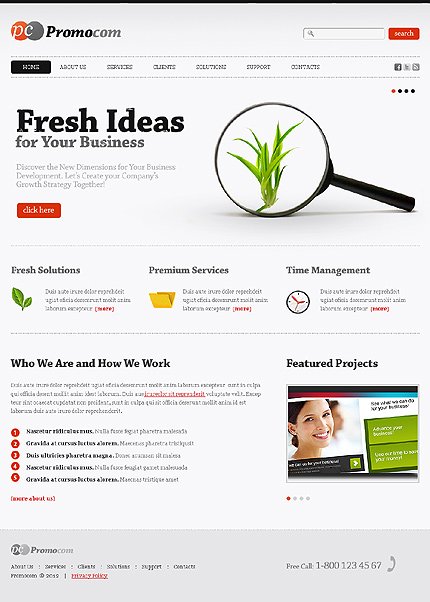 White Business Joomla Theme by Svelte TMT