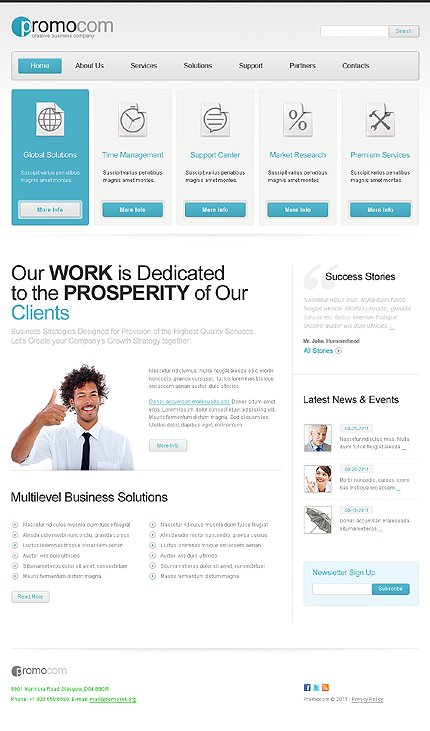 White Business Joomla Theme by Svelte TMT