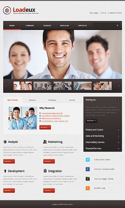 White Business Joomla Theme by Astra TMT