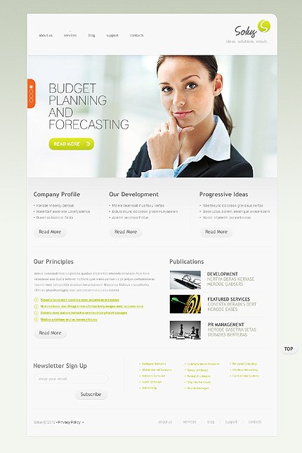 White Business Joomla Theme by Delta TMT