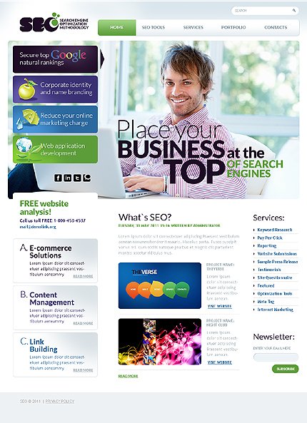 White Business Joomla Theme by Glenn TMT