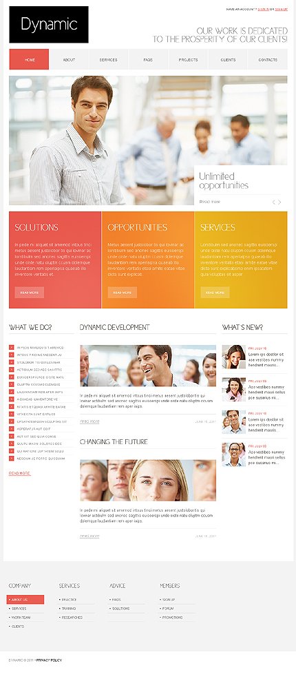 White Business Joomla Theme by Cowboy TMT