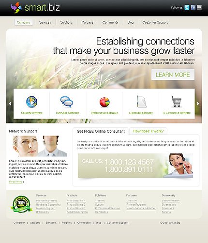 White Business Joomla Theme by MariArti TMT