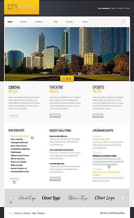 White City Portal Joomla Template by Astra TMT
