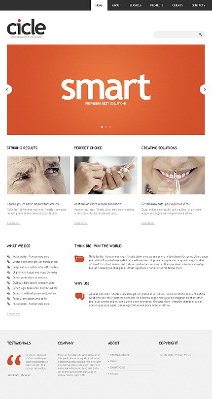 White Consulting Joomla Template by Cowboy TMT