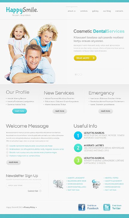 White Dentistry Joomla Template by Delta TMT