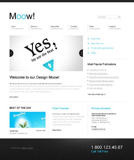 White Design Studio Joomla Template by Delta TMT