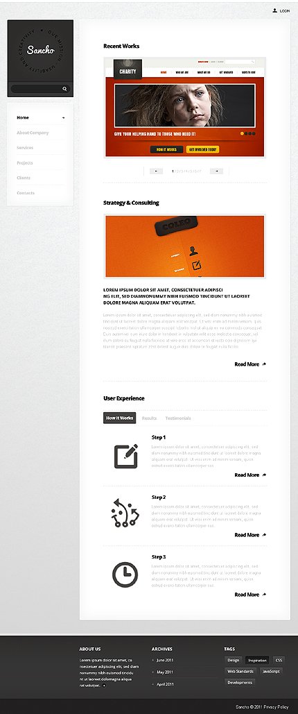 White Design Studio Joomla Template by Astra TMT
