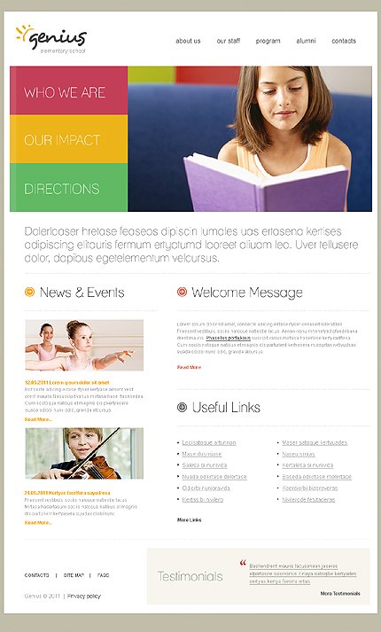White Education Joomla Theme by Delta TMT