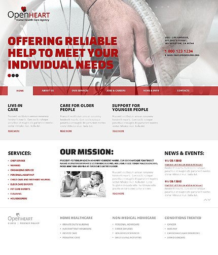 White & Grey Medical Joomla Theme by Glenn TMT