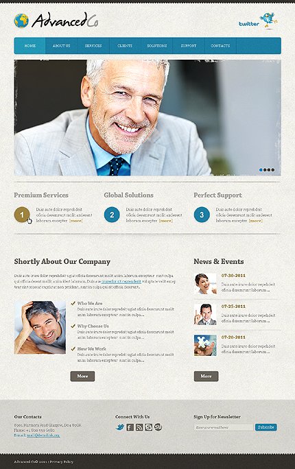 White & Grey Business Joomla Theme by Svelte TMT