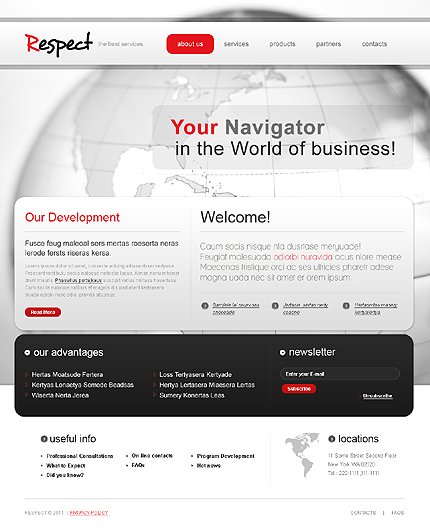 White & Grey Business Joomla Theme by Delta TMT