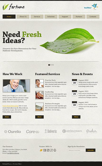 White & Grey Consulting Joomla Template by Svelte TMT