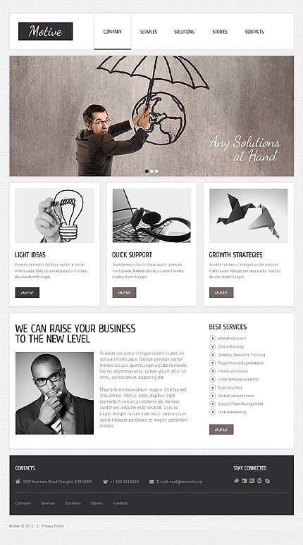 White & Grey Consulting Joomla Template by Svelte TMT