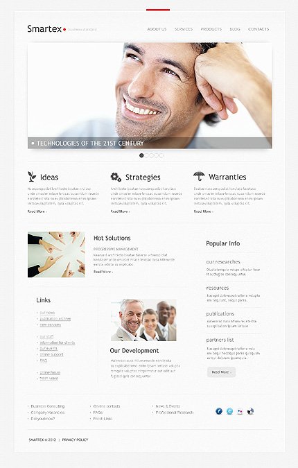 White IT Joomla Template by Delta TMT