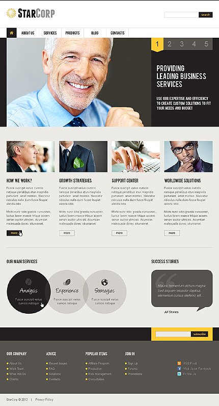 White Management Company Joomla Template by Svelte TMT