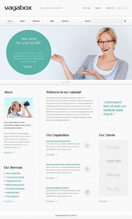 White Management Company Joomla Template by Astra TMT