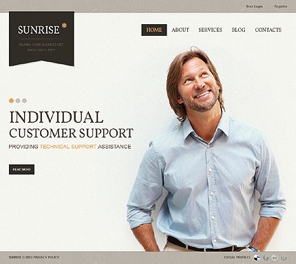 White Management Company Joomla Template by Hinoriko TMT