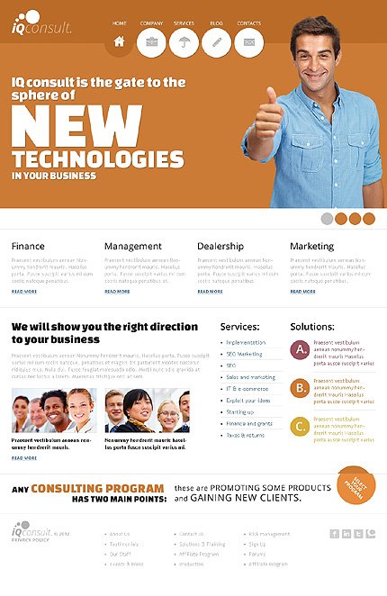 White Marketing Agency Joomla Template by Glenn TMT