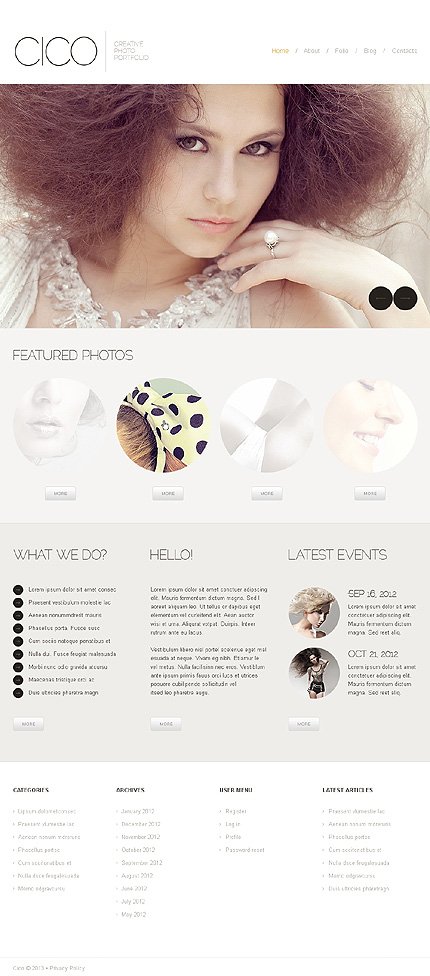 White Photographer Portfolio TMT