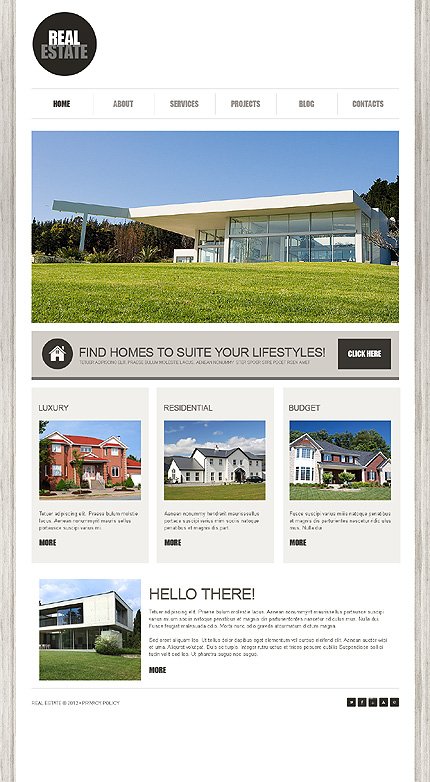 White Real Estate Joomla Theme by Cowboy TMT