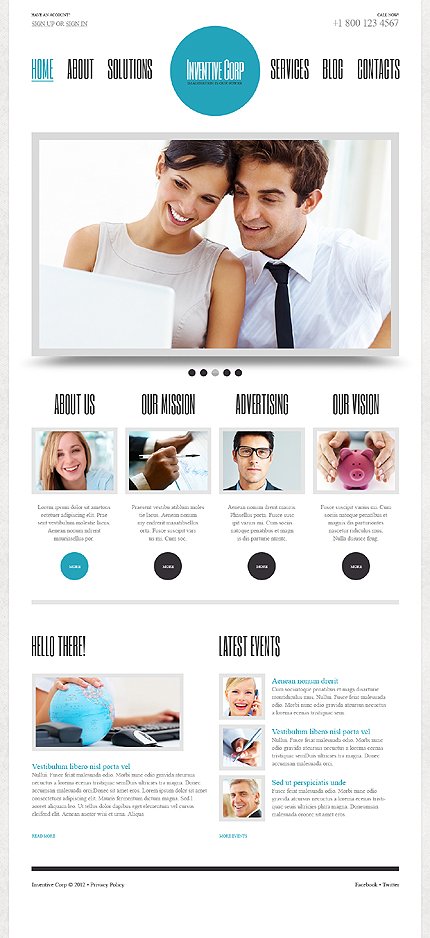 White SEO Website WordPress Theme by Cowboy TMT