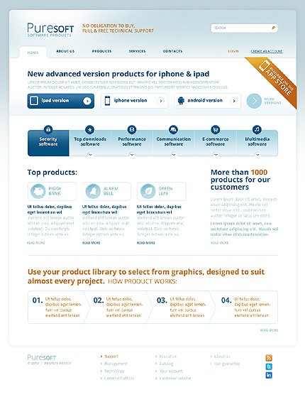 White Software Joomla Theme by Glenn TMT