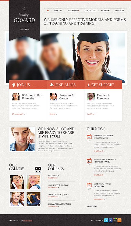 White University Joomla Template by Elza TMT