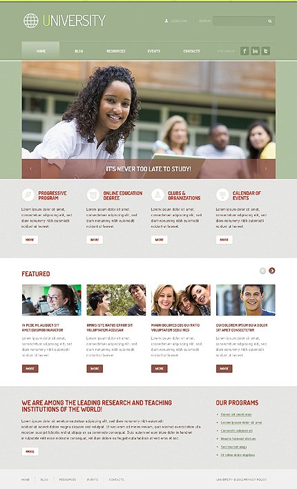 White University Joomla Template by Astra TMT