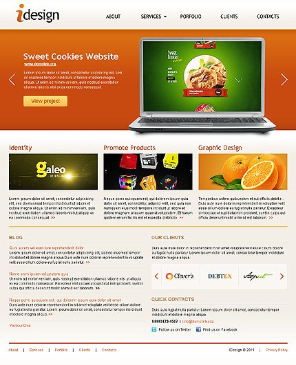 White Web Design Joomla Template by MariArti TMT